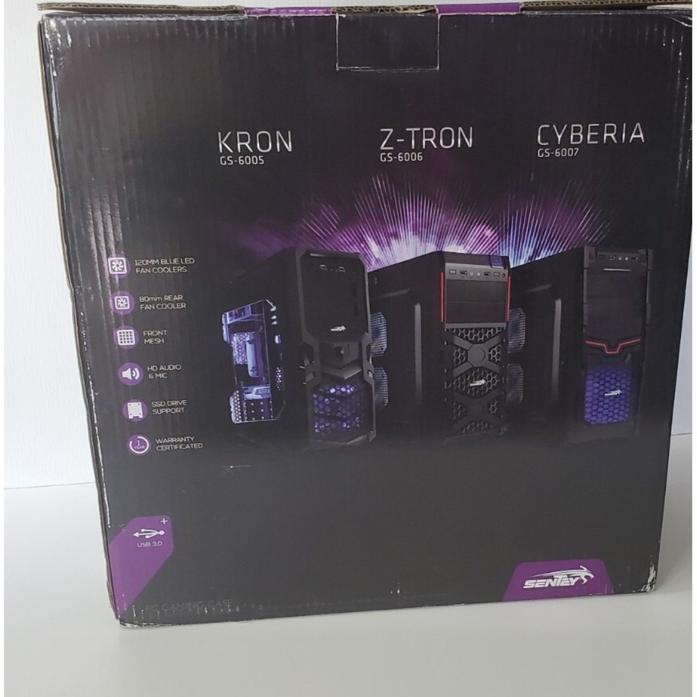 Sentey Pc Gaming‎ Case-Kron Gs-6005-Stylist Gaming Series/Fan Cooler/Mesh